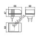 Caixa Patola CF-070 47x60x85mm Caixa Patola CF-070 47x60x85mm